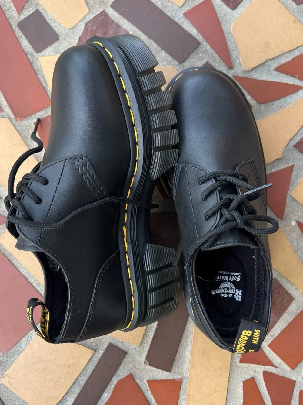 Dr. Martens Black Audrick 3 Eye Platform Shoes